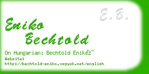 eniko bechtold business card